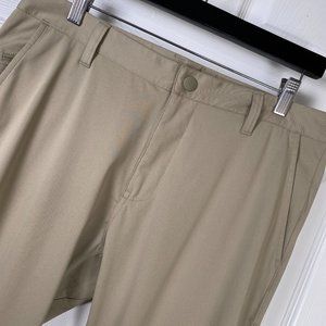Rhone Commuter Pant Regular Fit Stretch Polyester Men's Size 32x33 Khaki